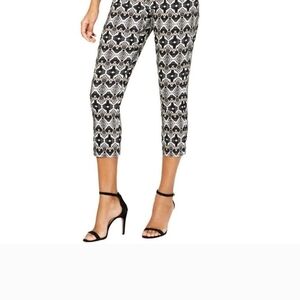 INC International Concepts Patterned Black and White Capris